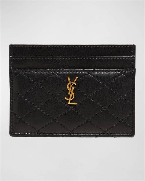 ysl gaby card holder|Saint Laurent Gaby YSL Card Case in Quilted Leather.